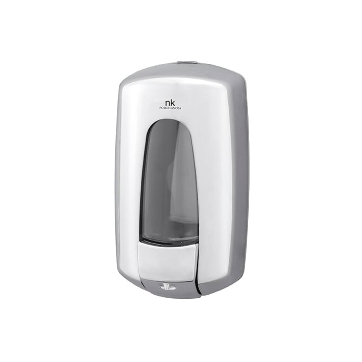 DOSIFICADOR TRANSPARENTE JABON NK INOXIDABLE BRILLO