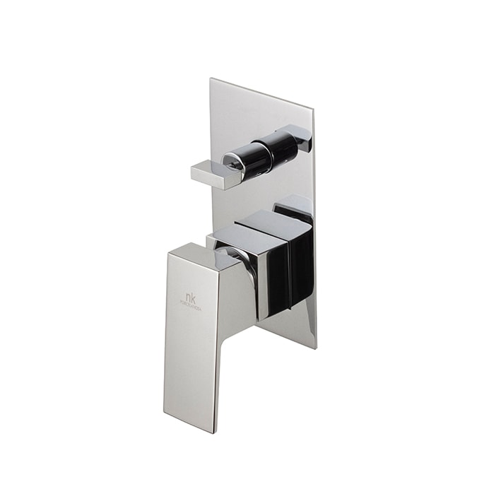 MONOMANDO SQUARE ENCASTRE BAÑO/DUCHA PARTE EXTERNA CROMO