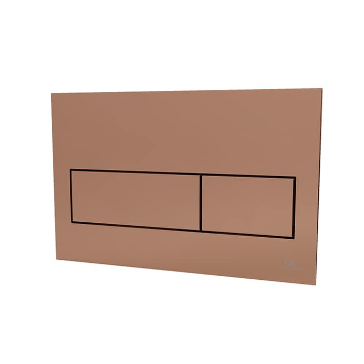 PULSADOR FRONTAL DOBLE TONO COBRE