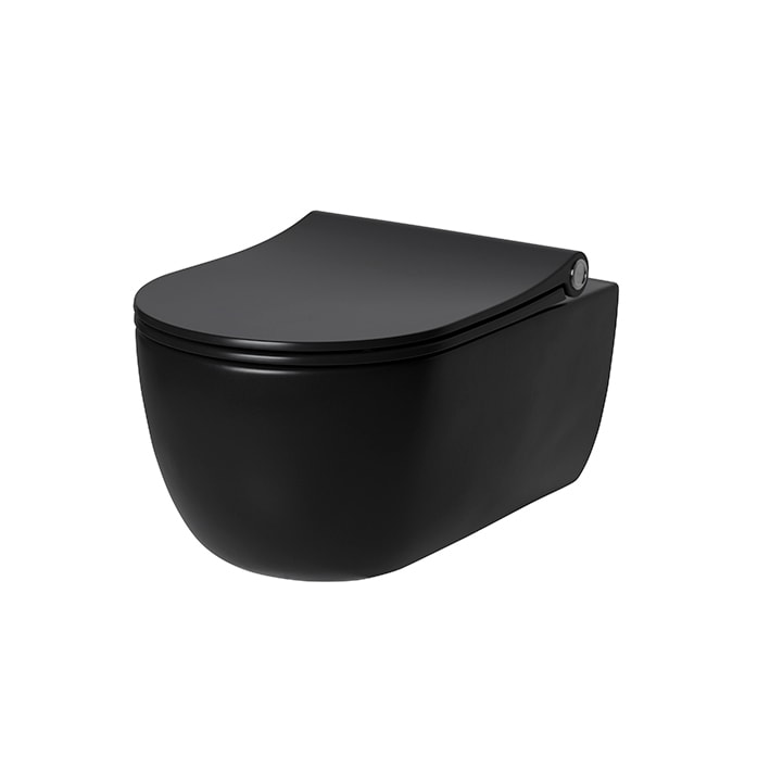 INODORO SUSPENDIDO ACRO COMPACT RIMLESS NEGRO MATE