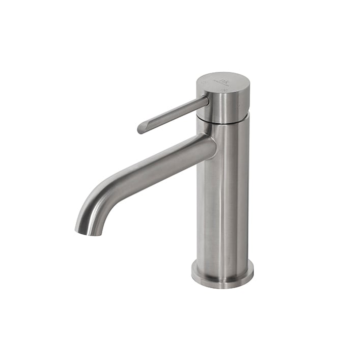 MONOMANDO ROUND INOXIDABLE LAVABO SIN DESAGUE ACERO CEPILLADO
