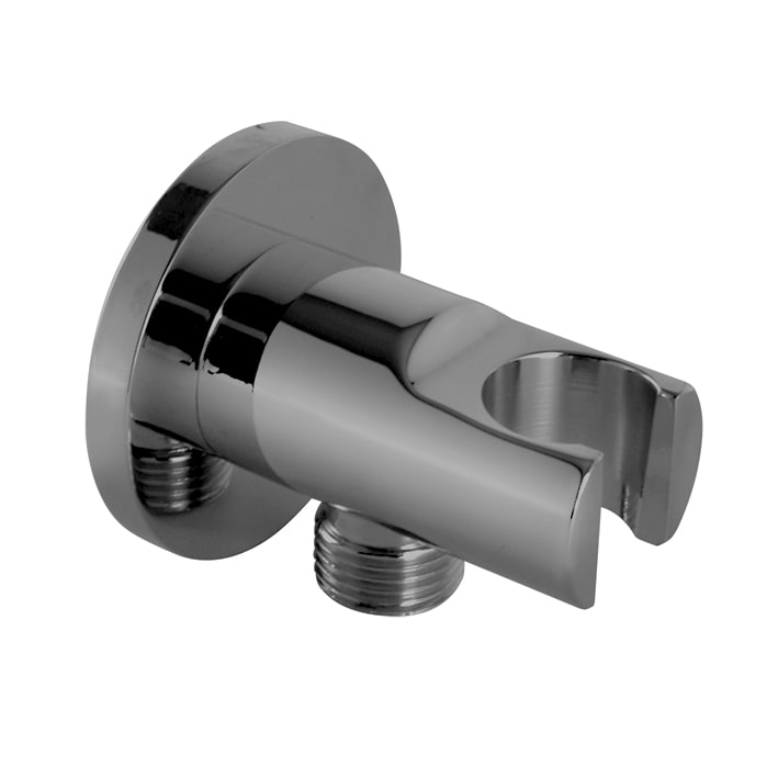 SOPORTE MANETA MINIMAL CON TOMA AGUA TITANIO