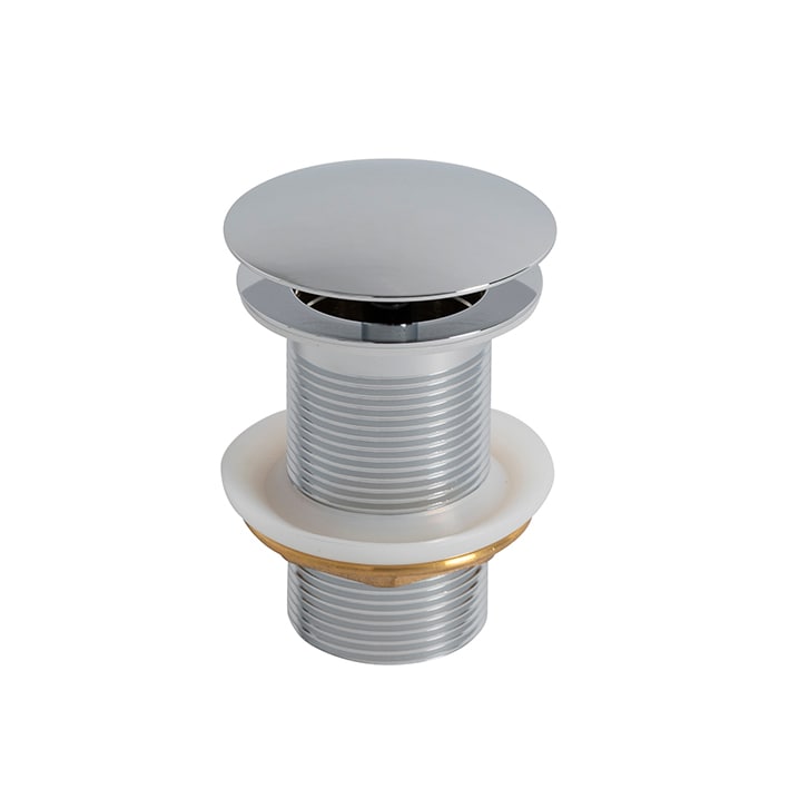 VACIADOR FIJO LAVABO SIN REBOSADERO CROMO