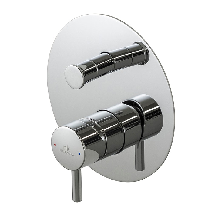 MONOMANDO RONDO N ENCASTRE BAÑO/DUCHA PARTE EXTERNA CROMO