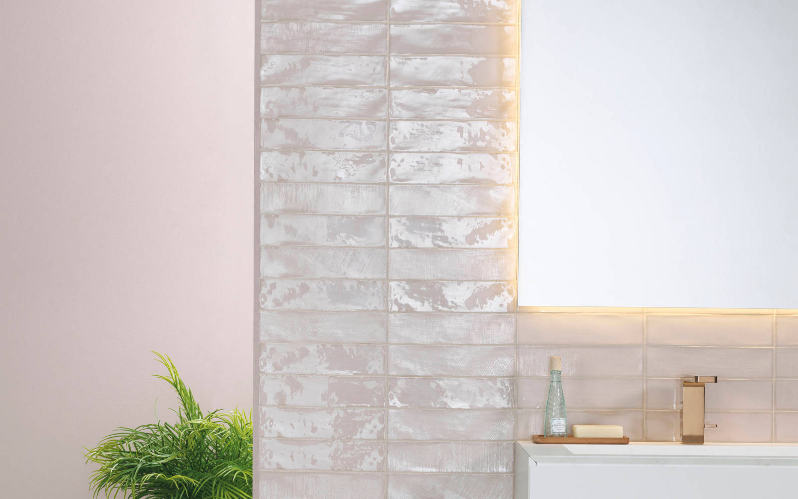 Mur : carrelage en céramique Touch Linen 7,5 cm x 30 cm x 0,8 cm - Porcelanosa