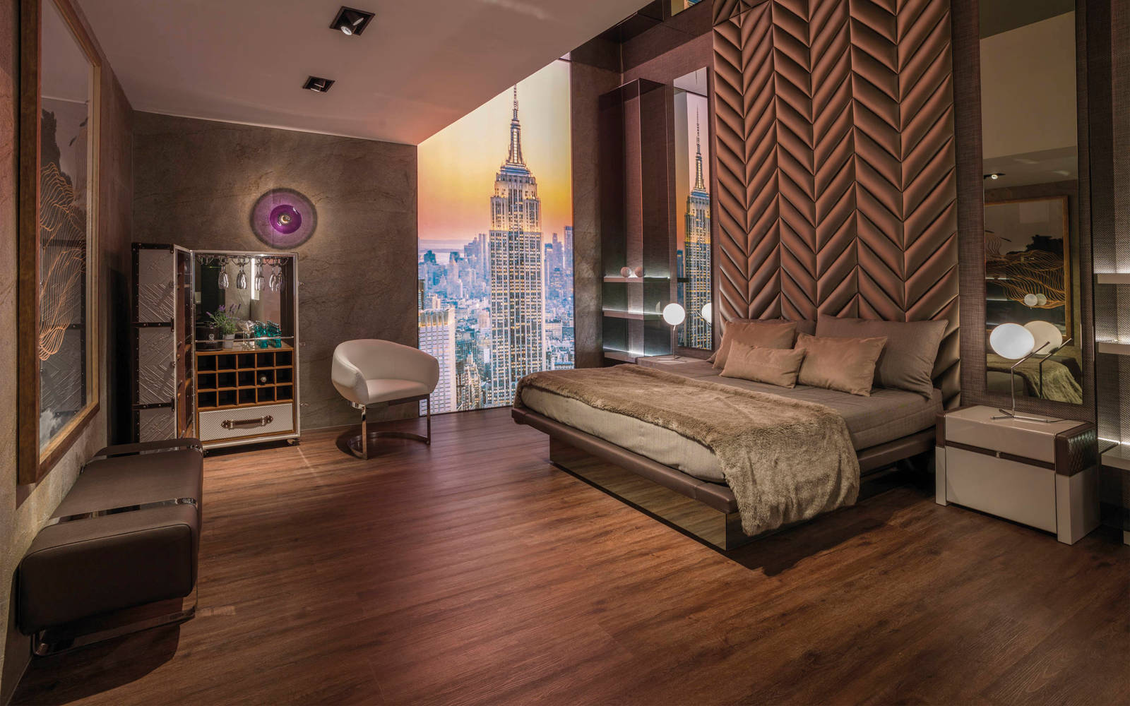 Виниловое напольное покрытие Linkfloor Empire Brown 22,86 cm x 180 cm x 0,75 cm - Porcelanosa