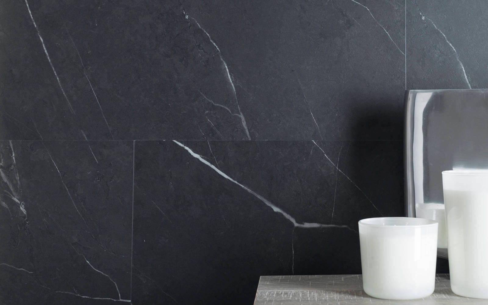 Dalles vinyle Linkfloor Rock Dark 45 cm x 90 cm x 0,55 cm - Porcelanosa