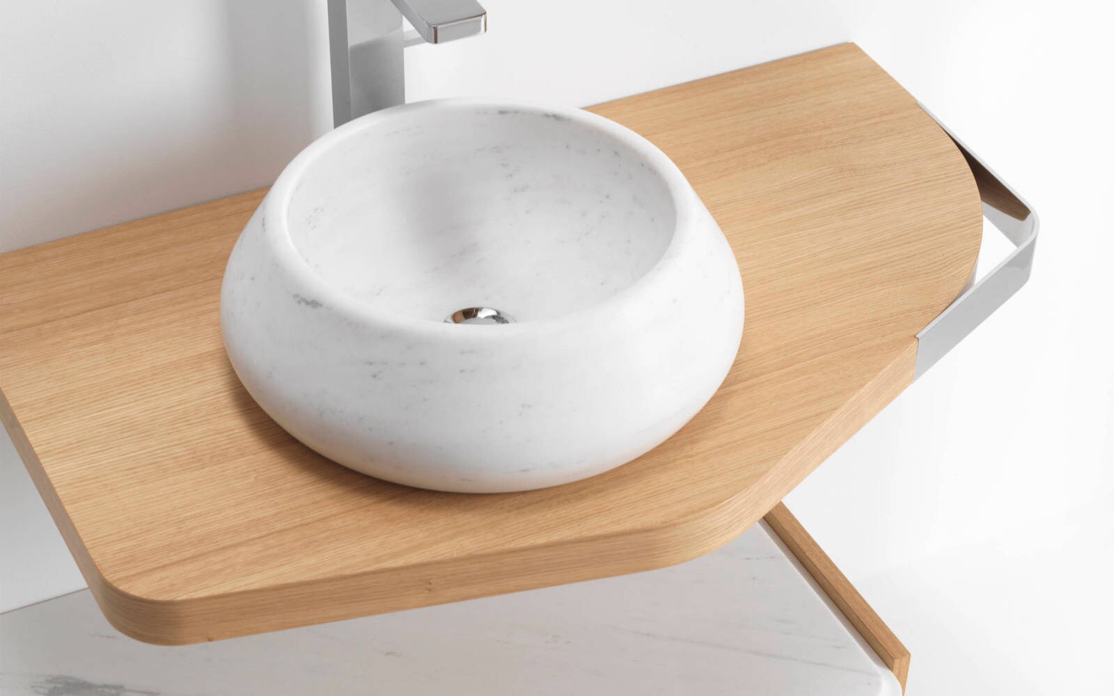 Plan de travail Menhir Encimera S Natural 90 cm x 55 cm x 5 cm - Porcelanosa