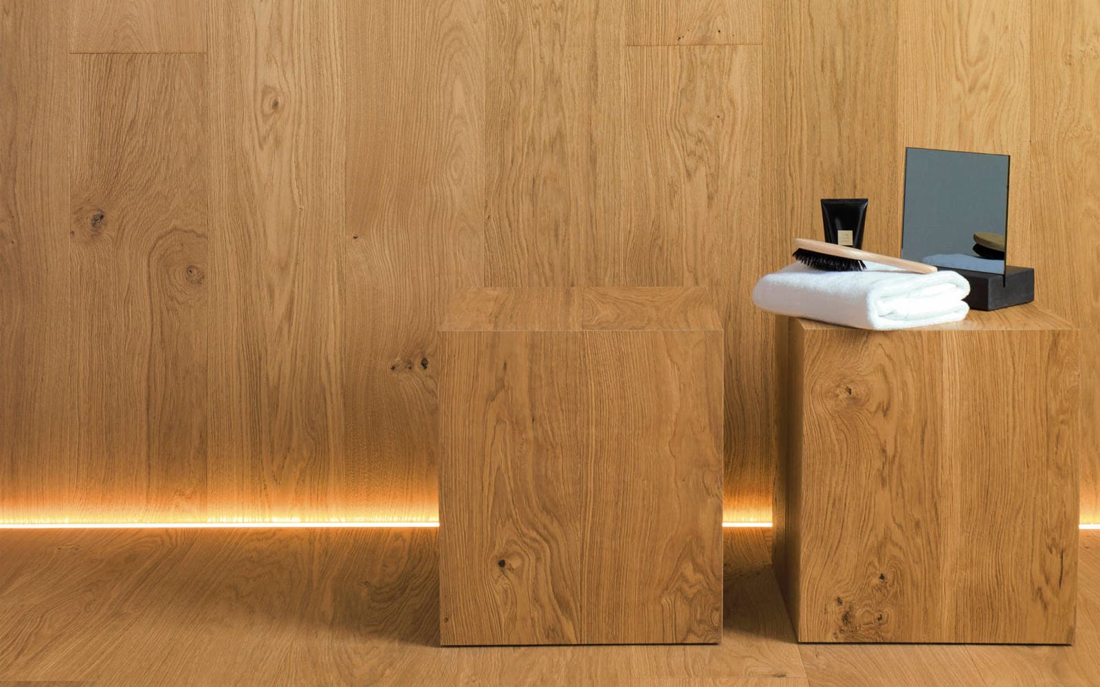 Mur : bois naturel Authentic 1L Natural 24 cm x 220 cm x 1,35 cm - Porcelanosa