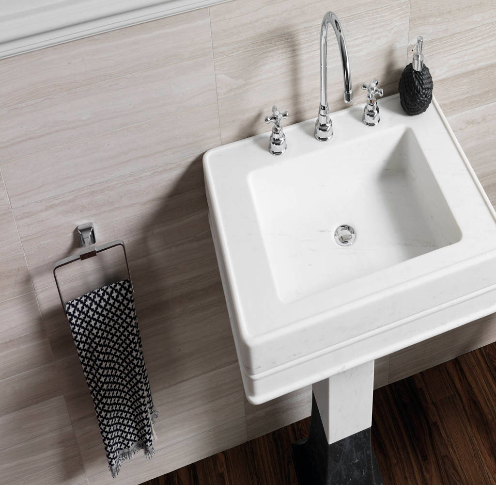 Mur : pierre naturelle Silver Wood Classico 40 cm x 80 cm x 1,5 cm - Porcelanosa