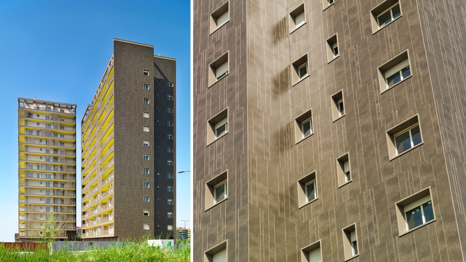 Geventileerde gevels Residenze Tizana – R13 (Milan, Italy) - Porcelanosa