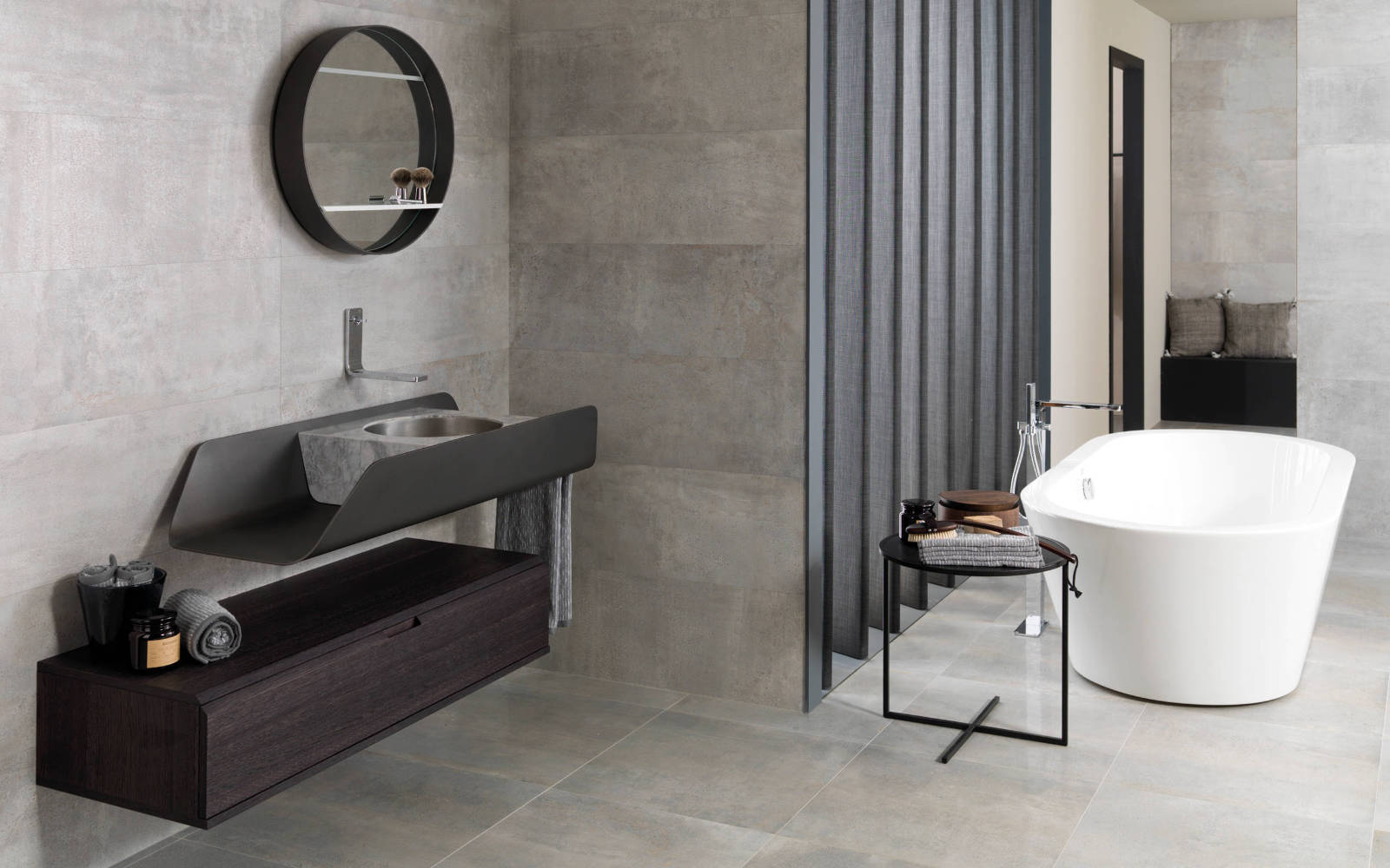 Mobilier salles de bains Duna Roble Noche - Porcelanosa