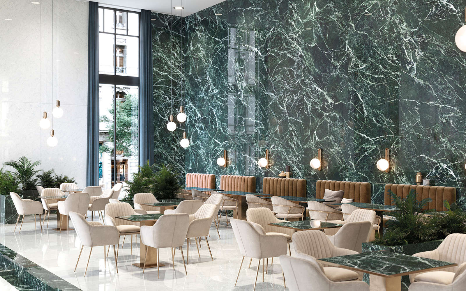 XLIGHT墙体瓷砖 Alpi Verde 120 cm x 270 cm - Porcelanosa