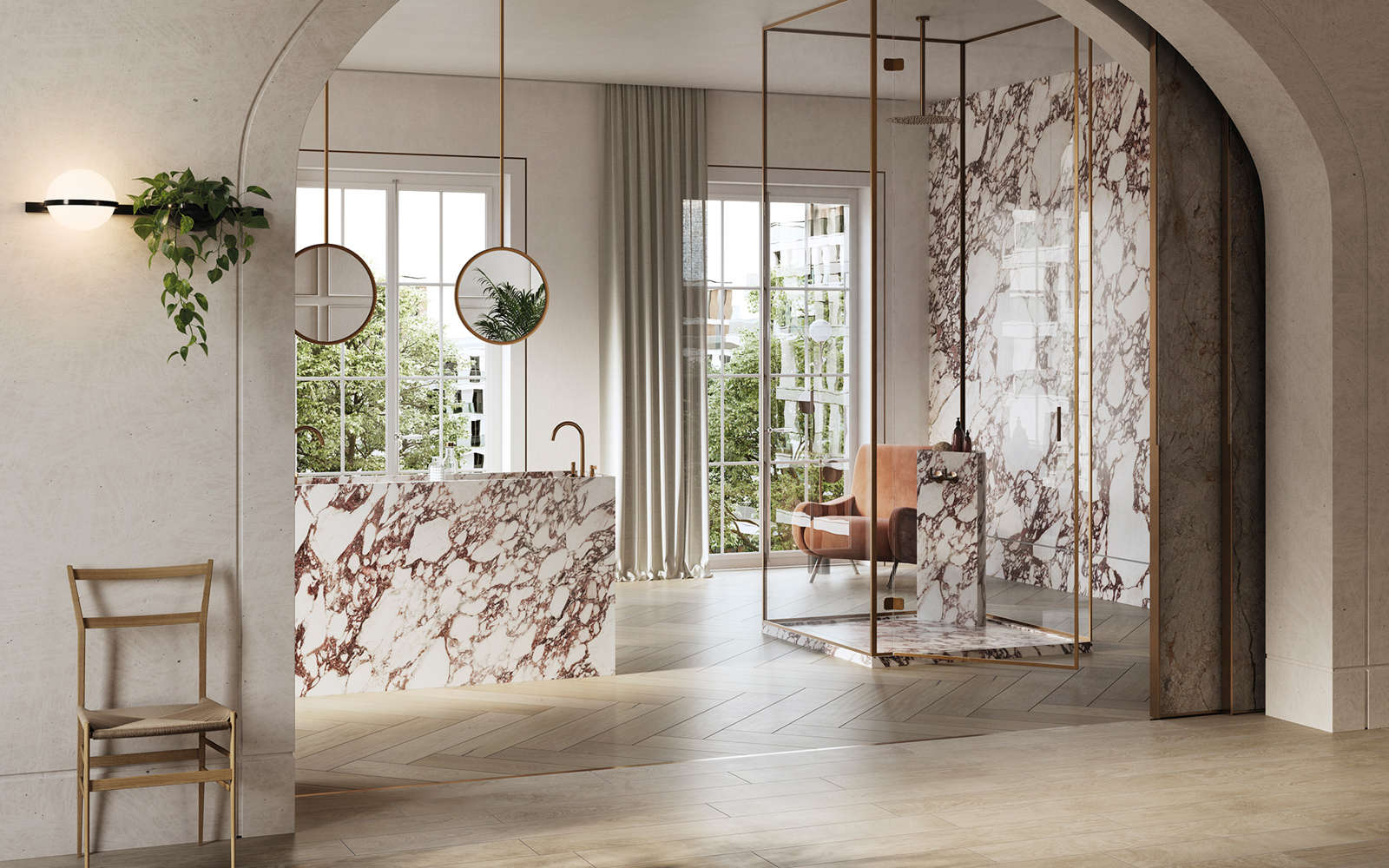 XLIGHT墙体瓷砖 Viola Rosse 120 cm x 270 cm - Porcelanosa