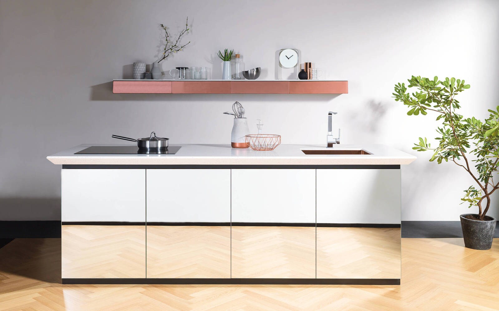 Top da cucina KRION® 9106 White Copper - Porcelanosa