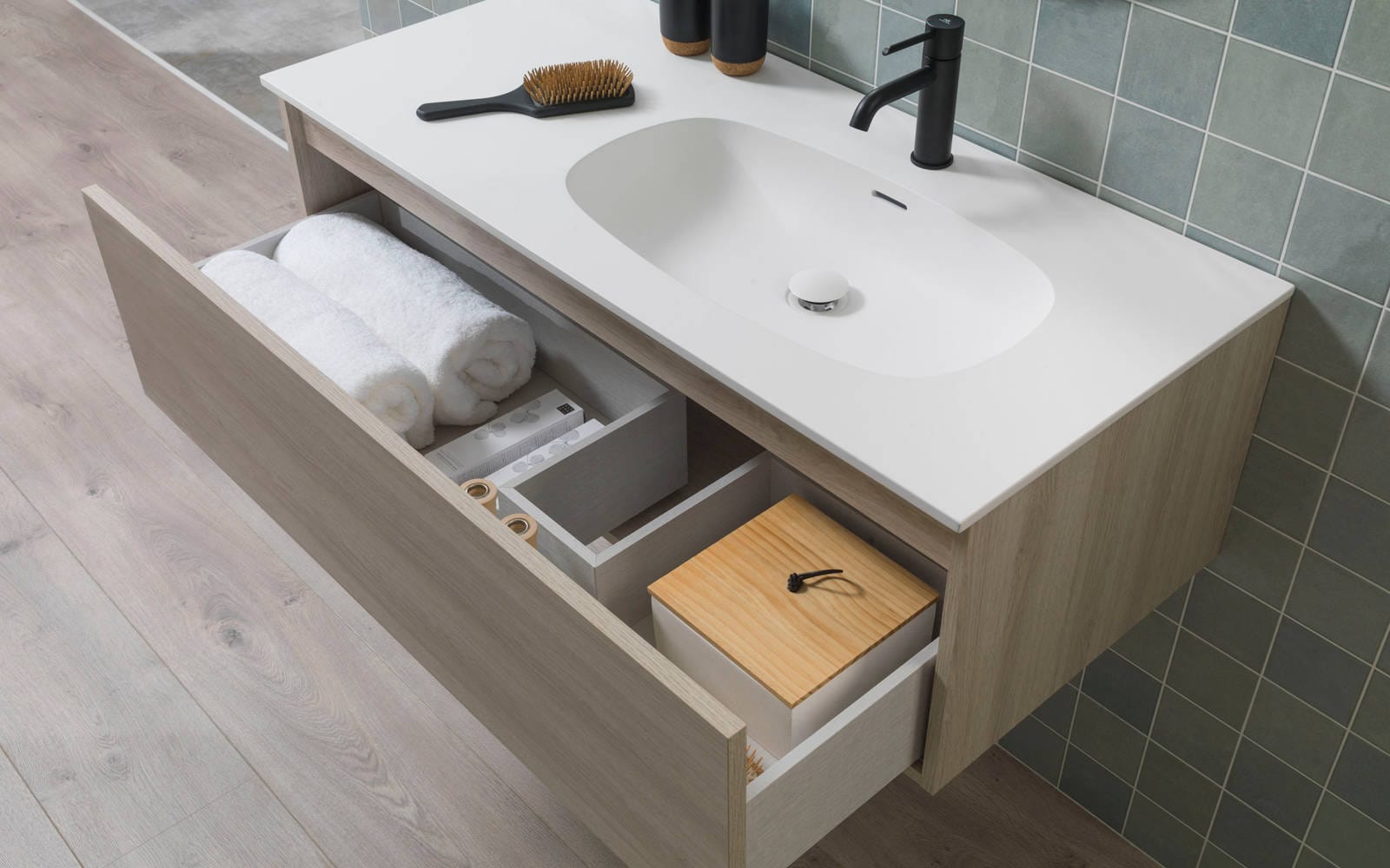 Lavabo Smart 110 cm x 50 cm KRION® - Porcelanosa