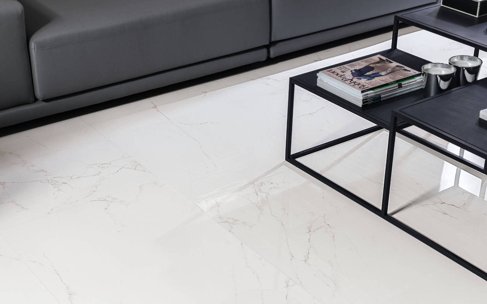 Piso porcelanato HIGHKER Carrara Blanco 59,6 cm x 120 cm - Porcelanosa
