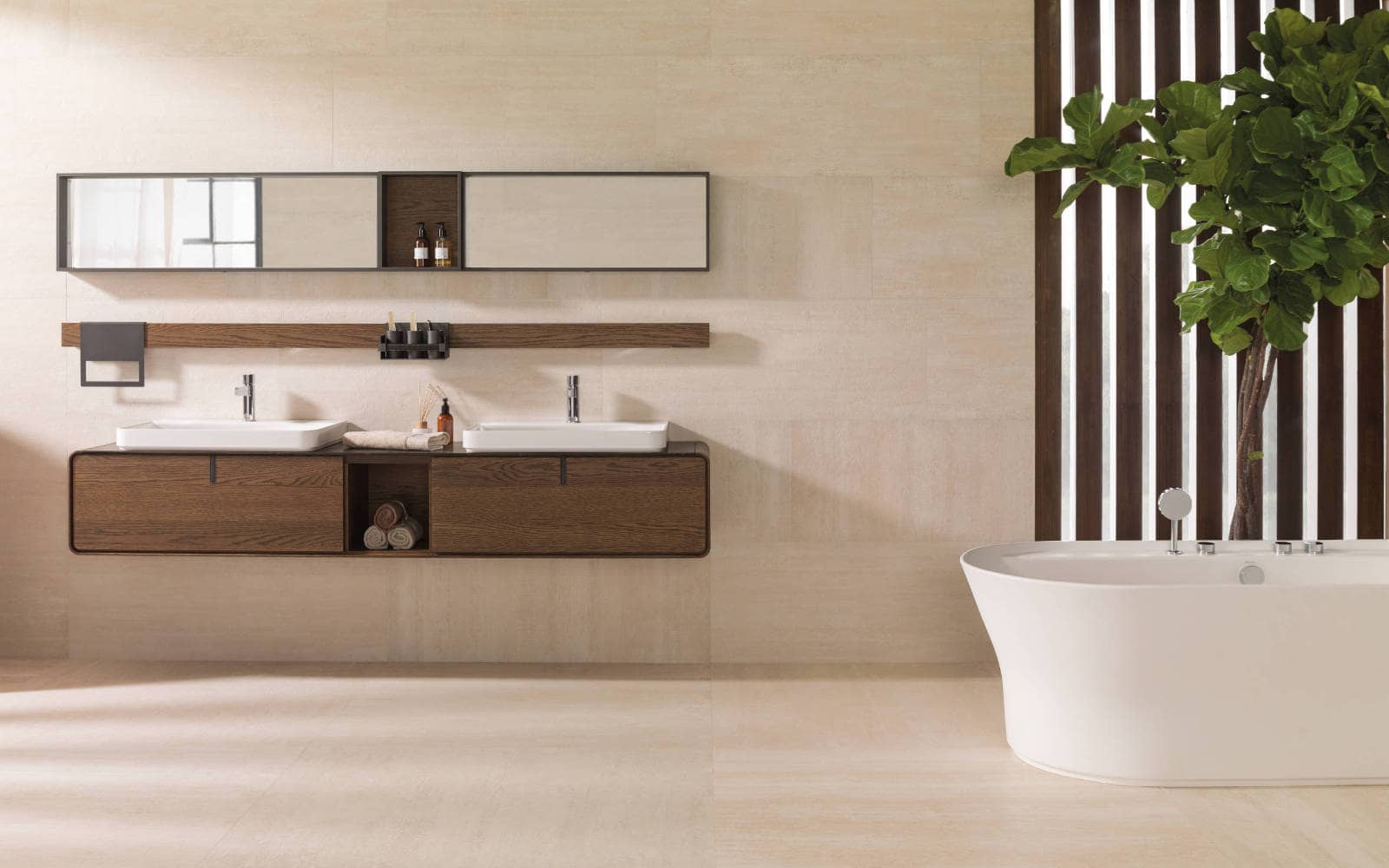 Revestimento cerâmico Nantes Arena 45 cm x 120 cm - Porcelanosa