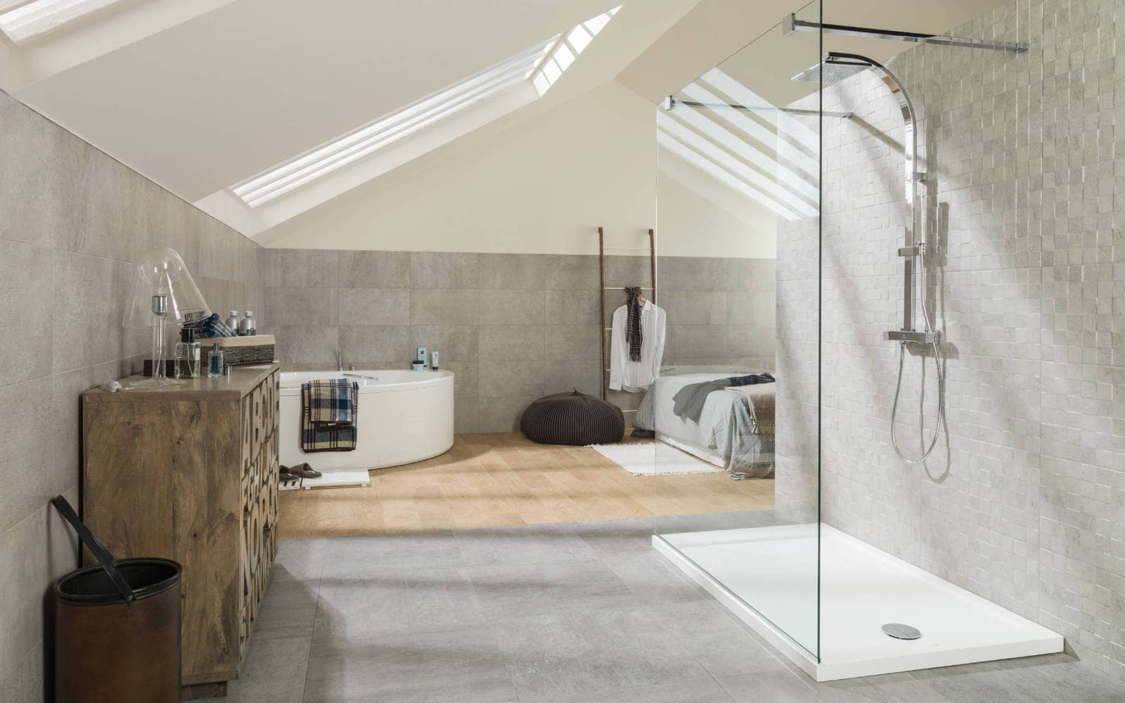 Piso porcelanato STON-KER® Rodano Acero 59,6 cm x 59,6 cm - Porcelanosa