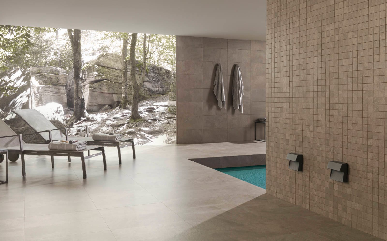 Sol : grès cérame pleine masse Deep Brown Antislip 59,6 cm x 59,6 cm - Porcelanosa