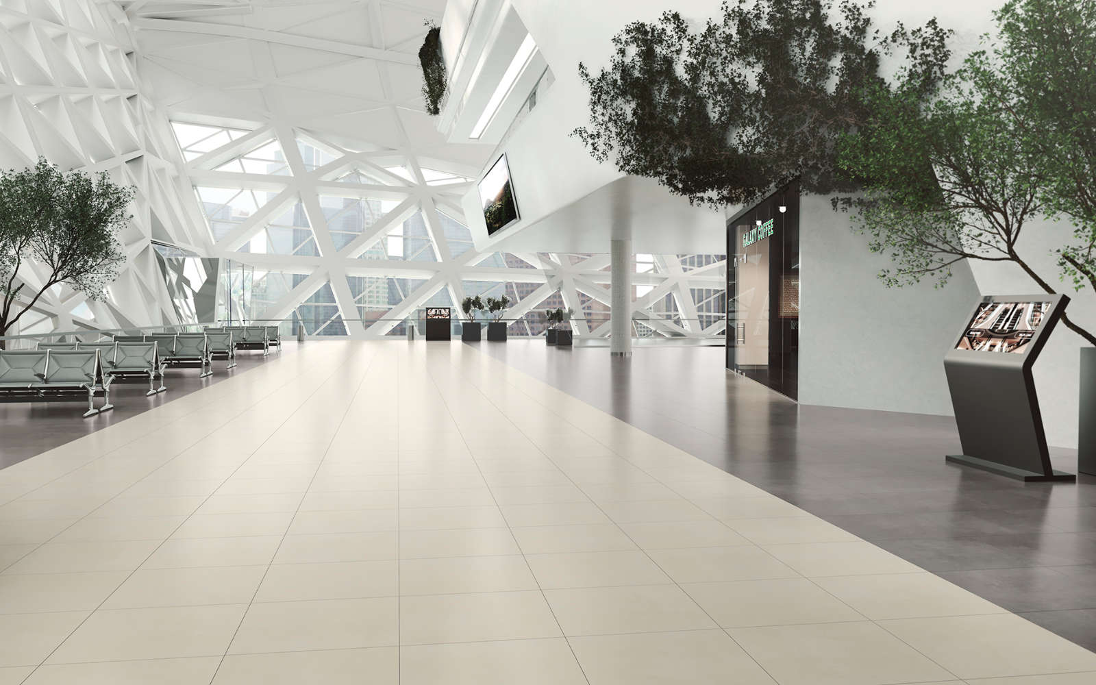 Piso porcelanato técnico Morse Beige 59,6 cm x 59,6 cm - Porcelanosa
