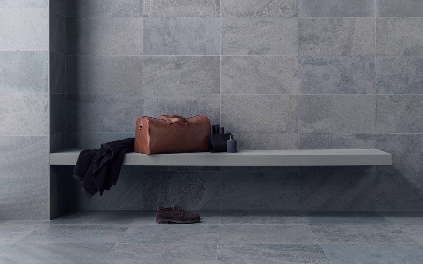Piso porcelânico técnico Deep Grey 59,6 cm x 59,6 cm - Porcelanosa