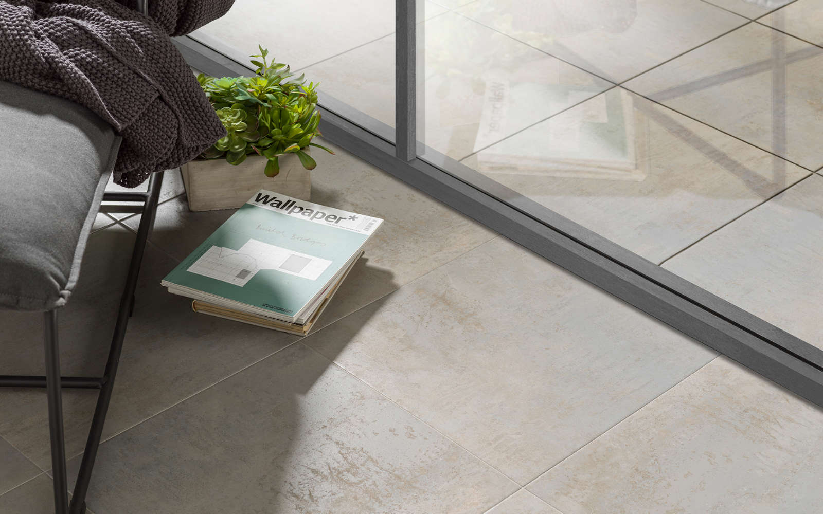 Pavimenti in ceramica Ferroker Aluminio 44,3 cm x 44,3 cm - Porcelanosa