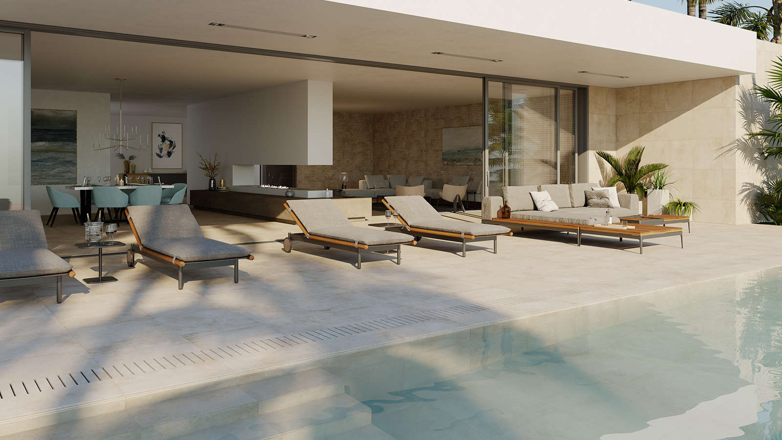 Piso STON-KER® Baltimore Beige 60,2 cm x 60,2 cm - Porcelanosa