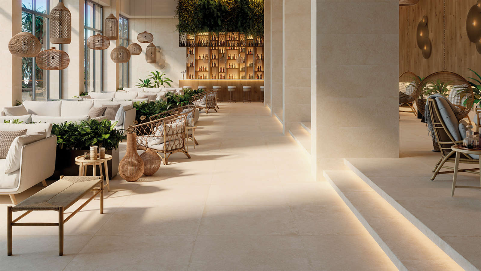 STON-KER® 포장도로 Verbier Sand 100 cm x 100 cm - Porcelanosa