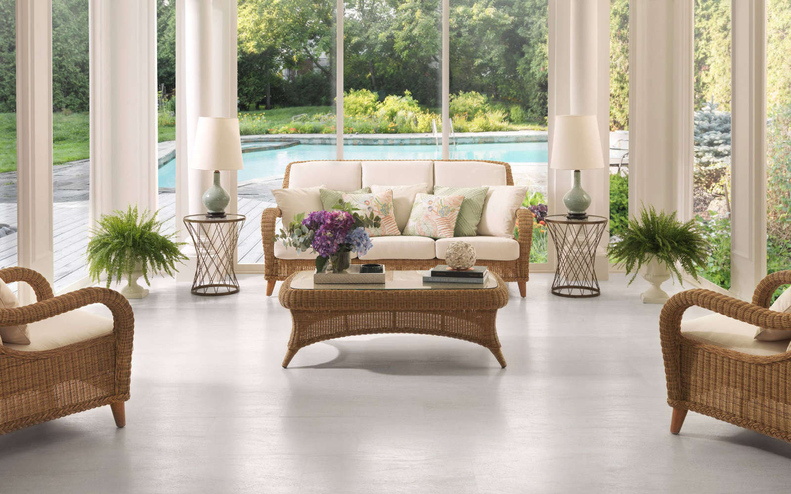 STON-KER® 포장도로 Madagascar Blanco 44,3 cm x 44,3 cm - Porcelanosa