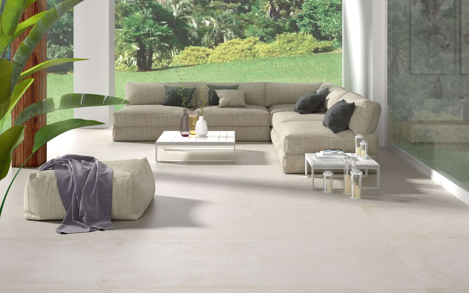 STON-KER® 도자기 그레이 포장도로 Newport Natural 80 cm x 80 cm - Porcelanosa