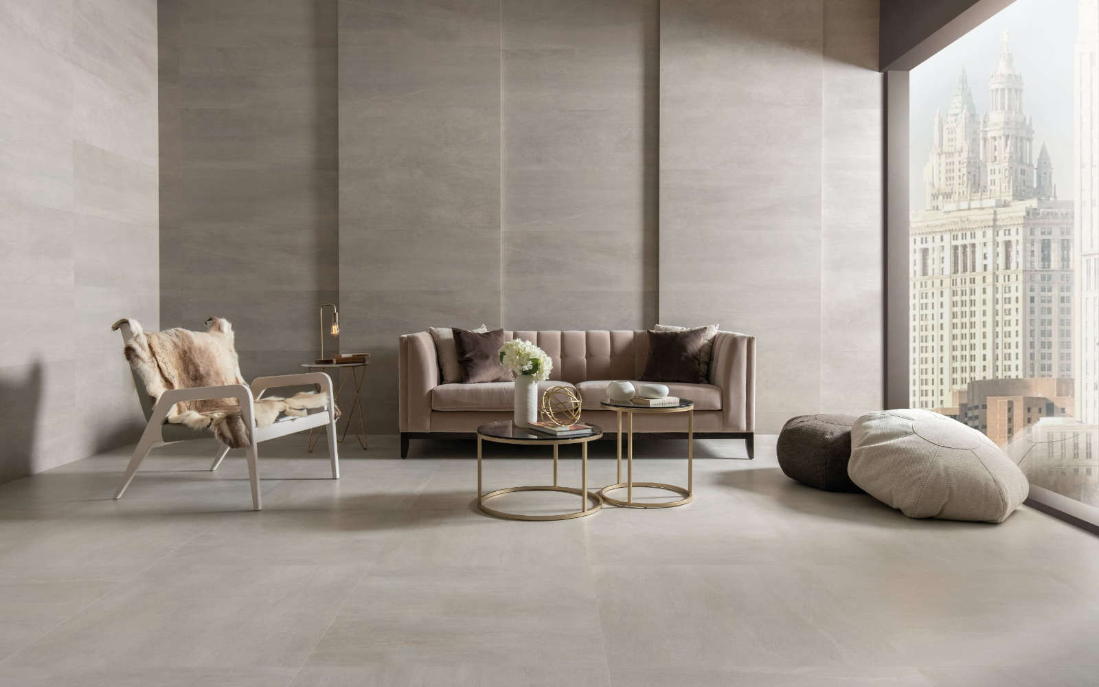 Piso STON-KER® Urban Natural 100 cm x 100 cm - Porcelanosa