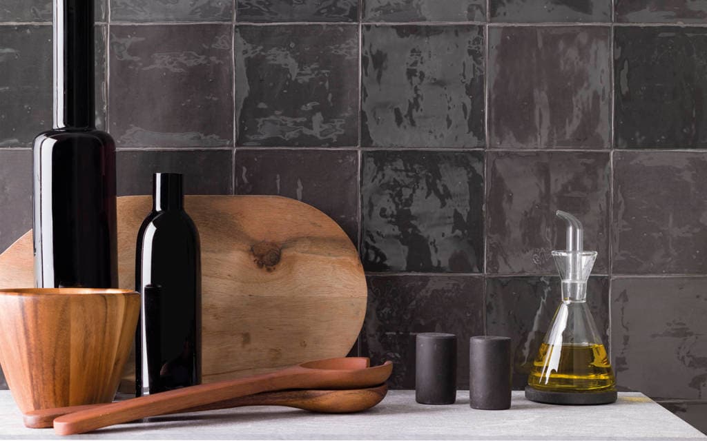 Mur : carrelage en céramique Ibiza Concrete Gloss 10 cm x 40 cm - Porcelanosa