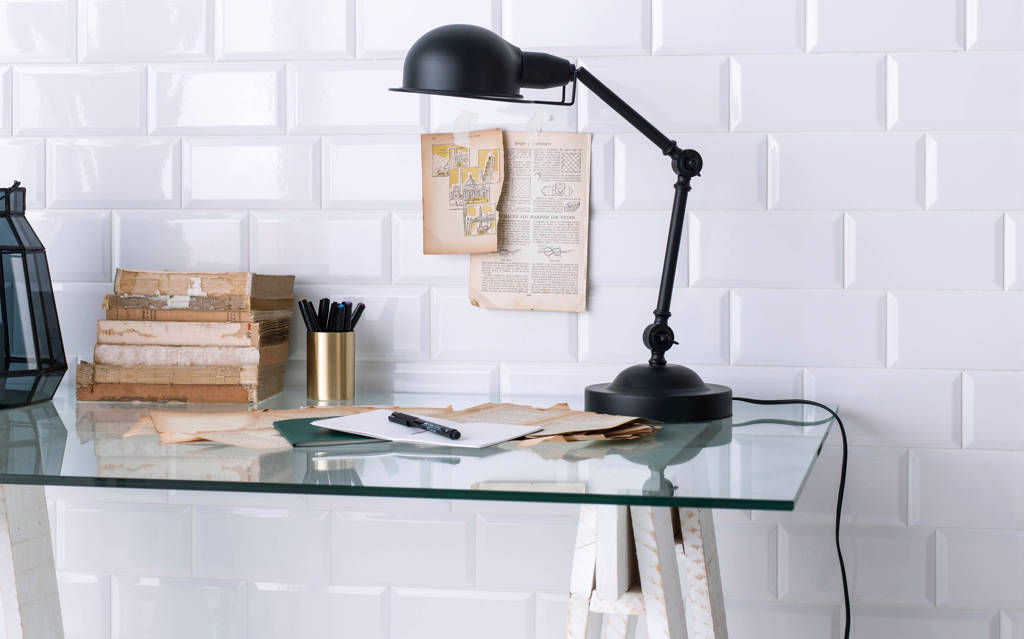Mur : carrelage en céramique Ibiza Concrete Gloss 10 cm x 40 cm - Porcelanosa