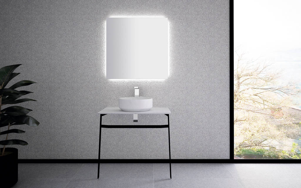 Sol : Mosaïque Air Hexagon Black 27,2 cm x 30,4 cm x 0,6 cm - Porcelanosa