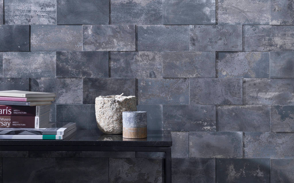 Mozaïek wandtegels Air Black 30 cm x 30 cm x 1 cm - Porcelanosa