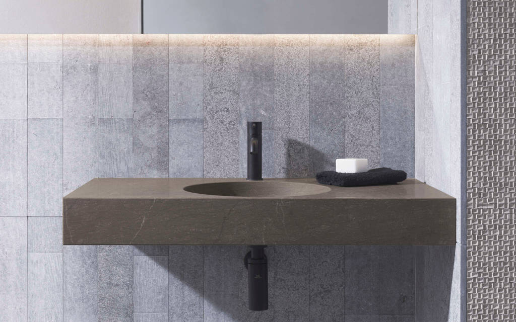 Revestimiento piedra natural Amsterdam Grey Sand 80 cm x 80 cm x 2 cm - Porcelanosa