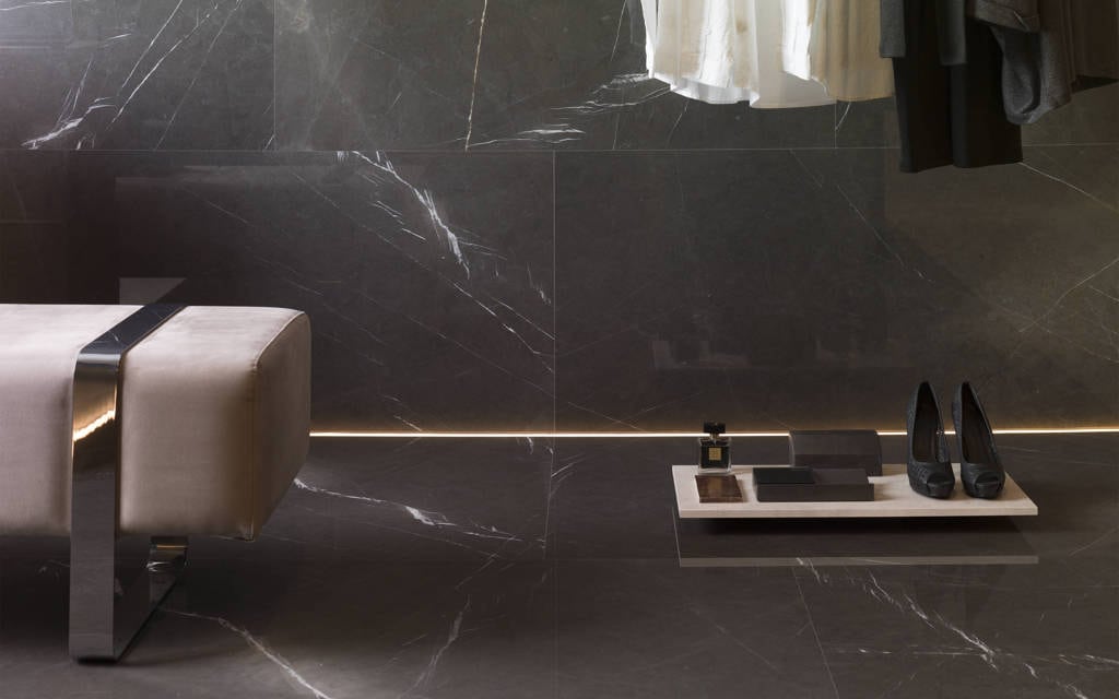Piso piedra natural Persian White Pulido 40 cm x 80 cm x 2 cm - Porcelanosa