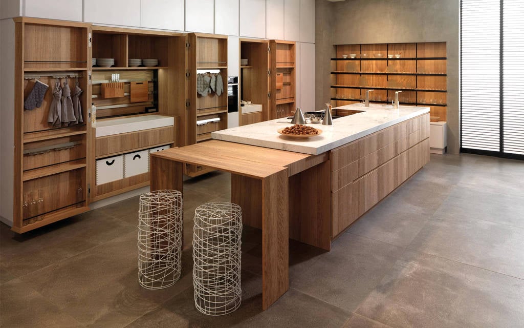 diseño de cocina integral pequeña de madera - DISEÑO DE ...