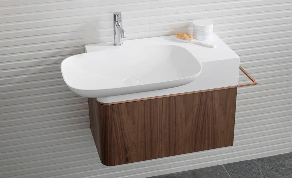 Modern Bathroom Furniture, White Bathroom Vanity 30 X 180 Cm