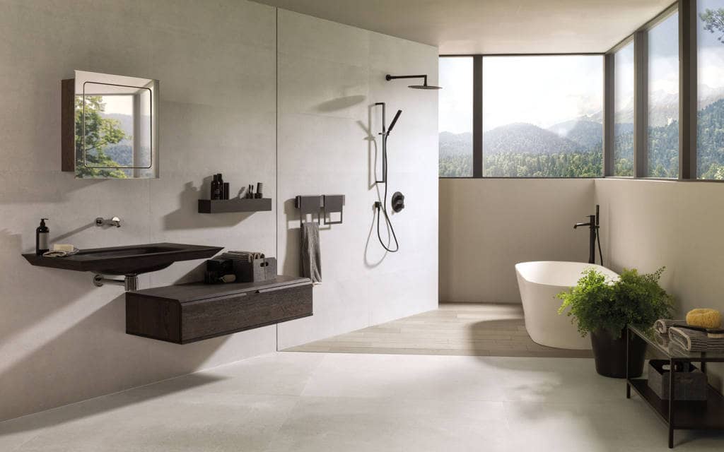 Revestimento cerâmico Dover Acero 33,3 cm x 100 cm - Porcelanosa