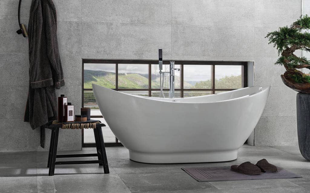 Revestimento cerâmico Dover Acero 33,3 cm x 100 cm - Porcelanosa