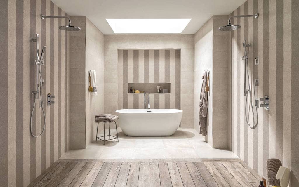 Revestimento cerâmico Dover Acero 33,3 cm x 100 cm - Porcelanosa