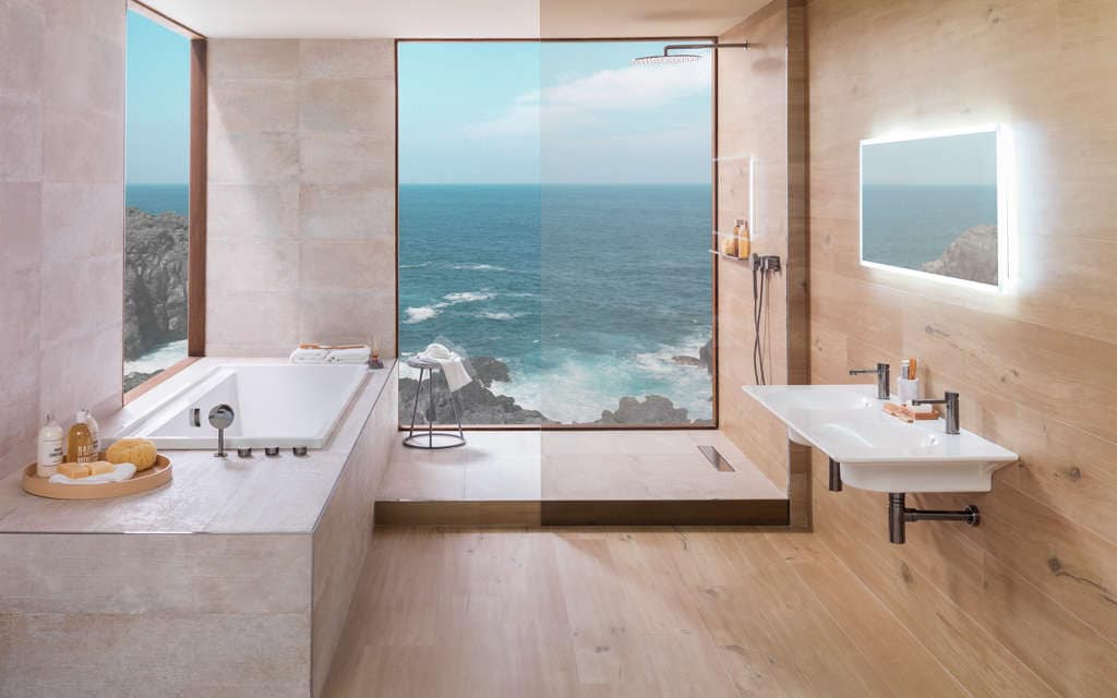 Lavabi Lavabo suspendido seno izquierda Vitae - Porcelanosa