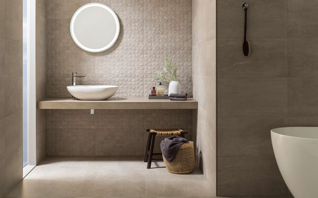 Revestimento cerâmico Dover Acero 33,3 cm x 100 cm - Porcelanosa