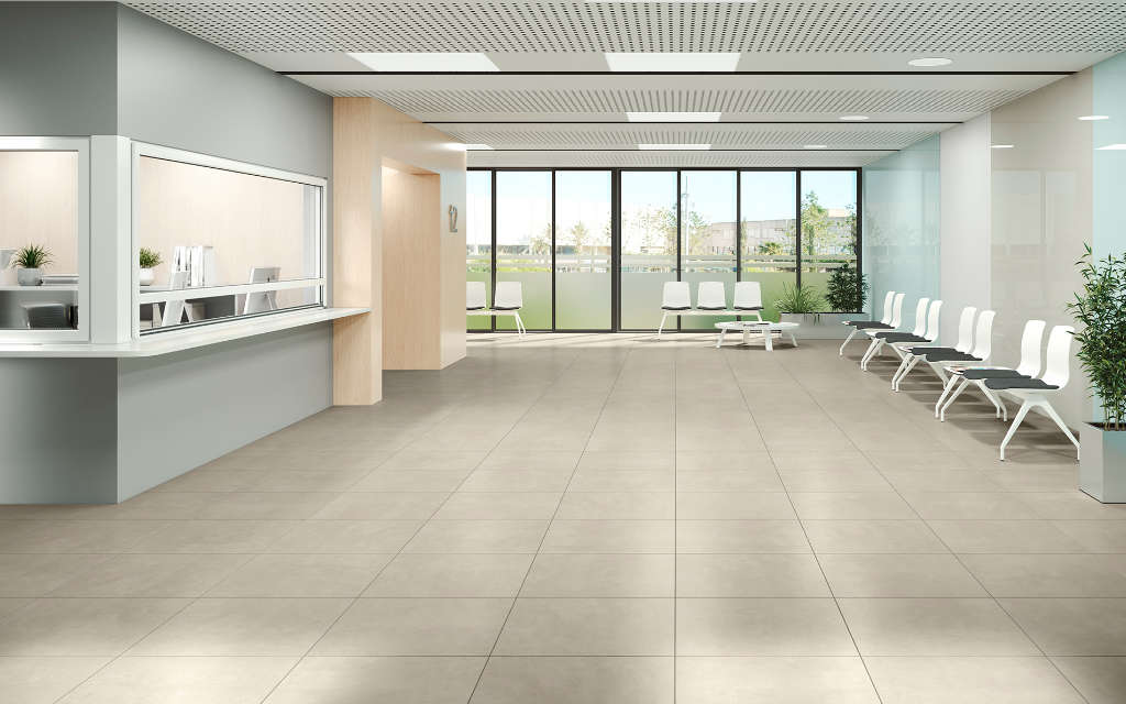 Piso porcelanato técnico Core Sand Nature 80 cm x 80 cm - Porcelanosa
