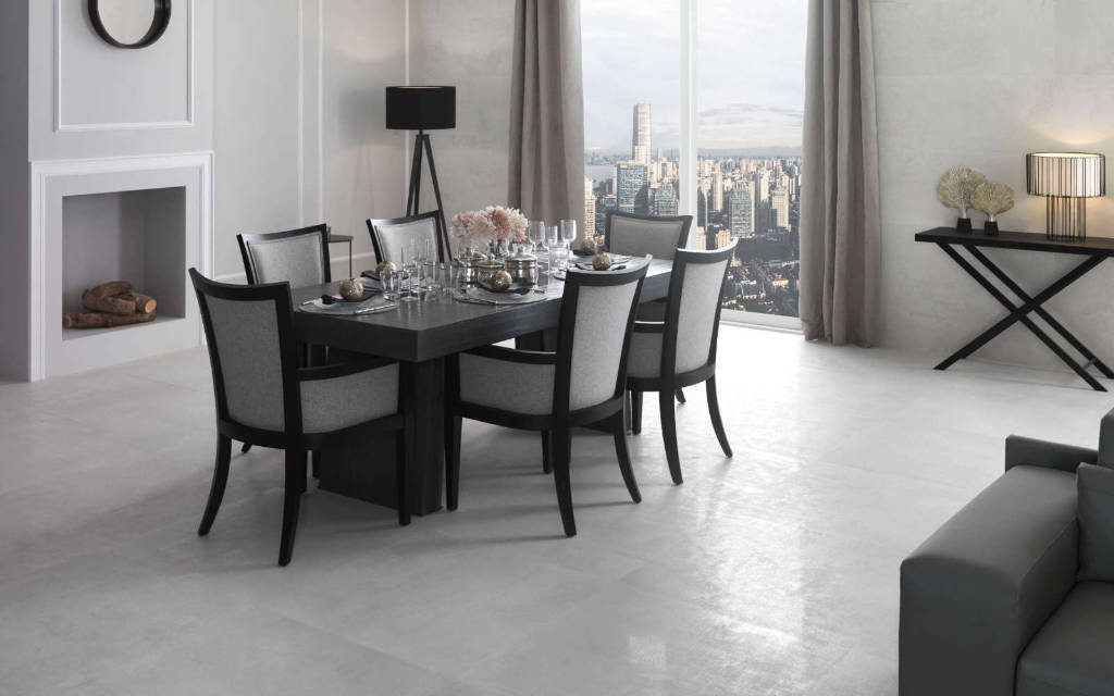 STON-KER® 도자기 그레이 포장도로 Aston Acero Multiformato - Porcelanosa