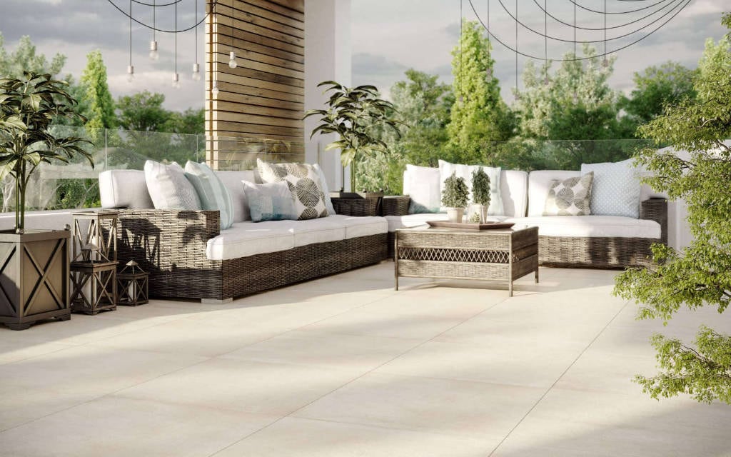 Piso porcelanato técnico Core Sand Nature 80 cm x 80 cm - Porcelanosa