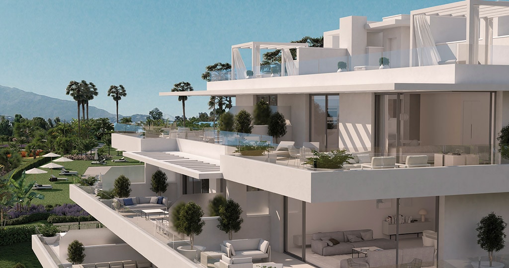 Porcelanosa Grupo Projects: materials which ooze Andalusian white in Cataleya Phase 2