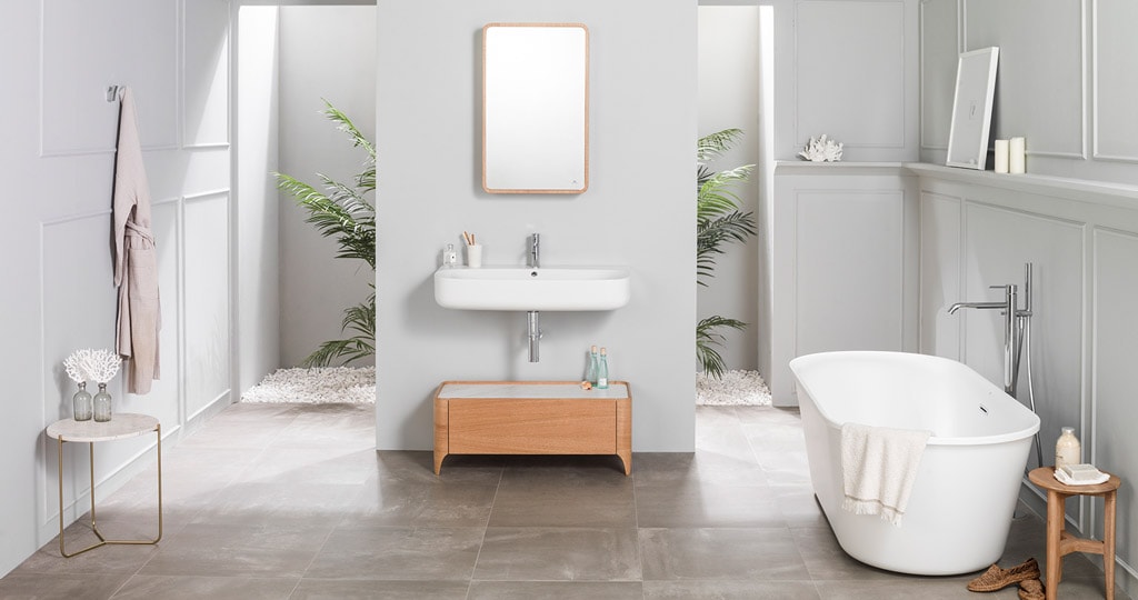Cersaie 2017 : Nature, la simplicité devient meuble de salle de bain avec Noken